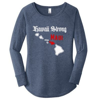 Pray For Maui Hawaii Strong Maui Gift Women's Perfect Tri Tunic Long Sleeve Shirt