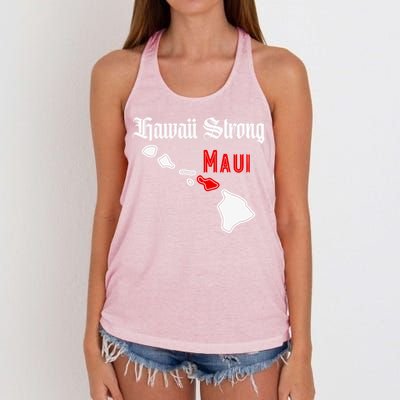 Pray For Maui Hawaii Strong Maui Gift Women's Knotted Racerback Tank