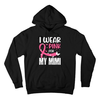 Pink For My Mimi Breast Cancer Awareness Butterfly Hoodie