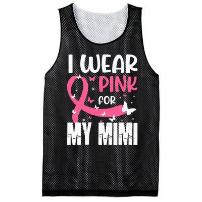 Pink For My Mimi Breast Cancer Awareness Butterfly Mesh Reversible Basketball Jersey Tank