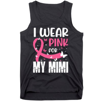 Pink For My Mimi Breast Cancer Awareness Butterfly Tank Top