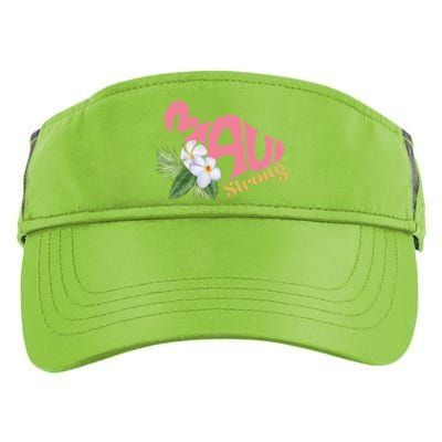 Pray For Maui Strong Hawaii Adult Drive Performance Visor