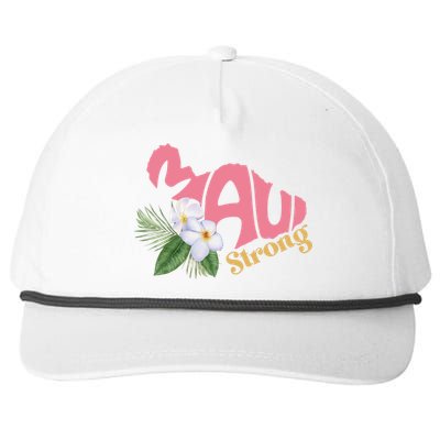 Pray For Maui Strong Hawaii Snapback Five-Panel Rope Hat