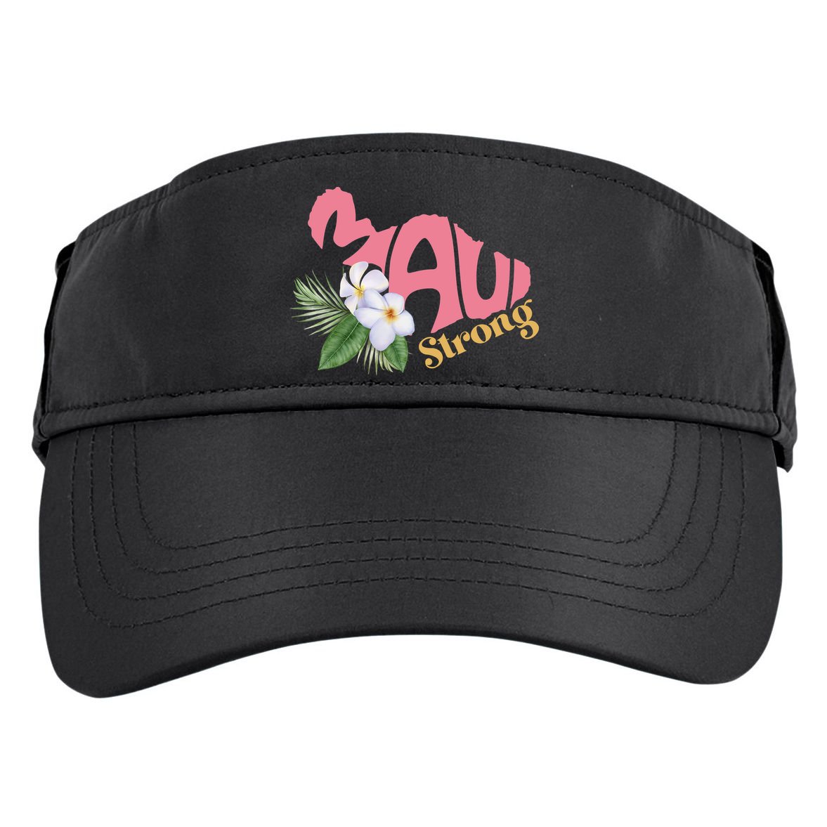 Pray For Maui Strong Hawaii Adult Drive Performance Visor