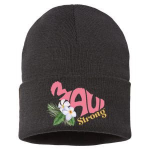 Pray For Maui Strong Hawaii Sustainable Knit Beanie