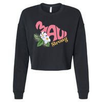 Pray For Maui Strong Hawaii Cropped Pullover Crew
