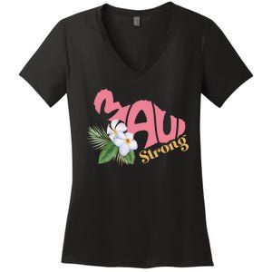 Pray For Maui Strong Hawaii Women's V-Neck T-Shirt