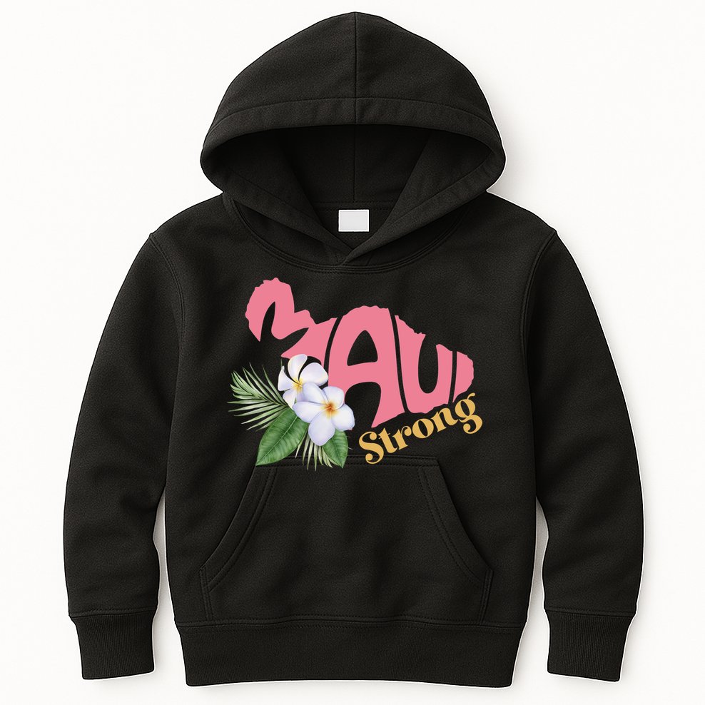 Pray For Maui Strong Hawaii Kids Hoodie