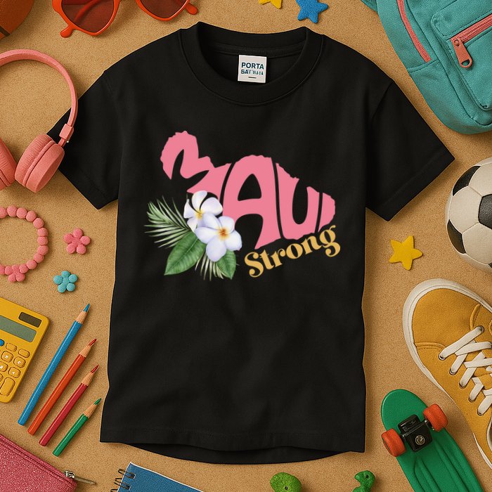 Pray For Maui Strong Hawaii Kids T-Shirt