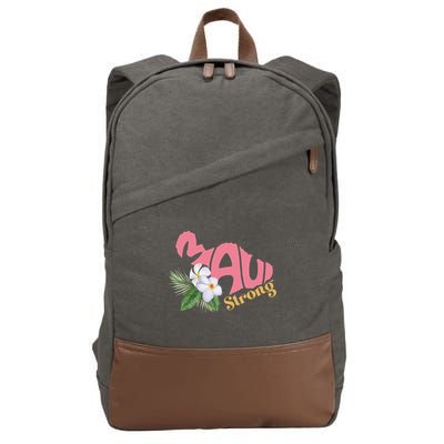Pray For Maui Strong Hawaii Cotton Canvas Backpack