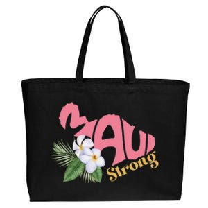 Pray For Maui Strong Hawaii Cotton Canvas Jumbo Tote