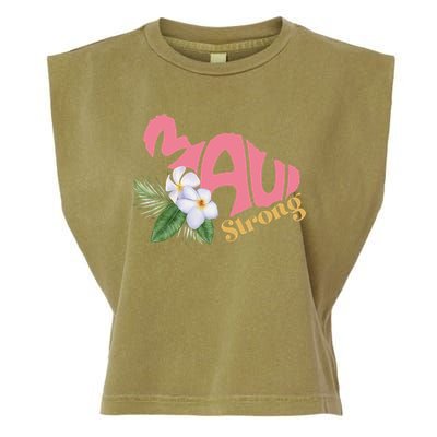 Pray For Maui Strong Hawaii Garment-Dyed Women's Muscle Tee