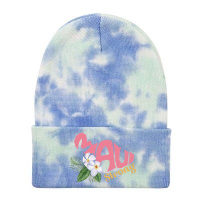 Pray For Maui Strong Hawaii Tie Dye 12in Knit Beanie