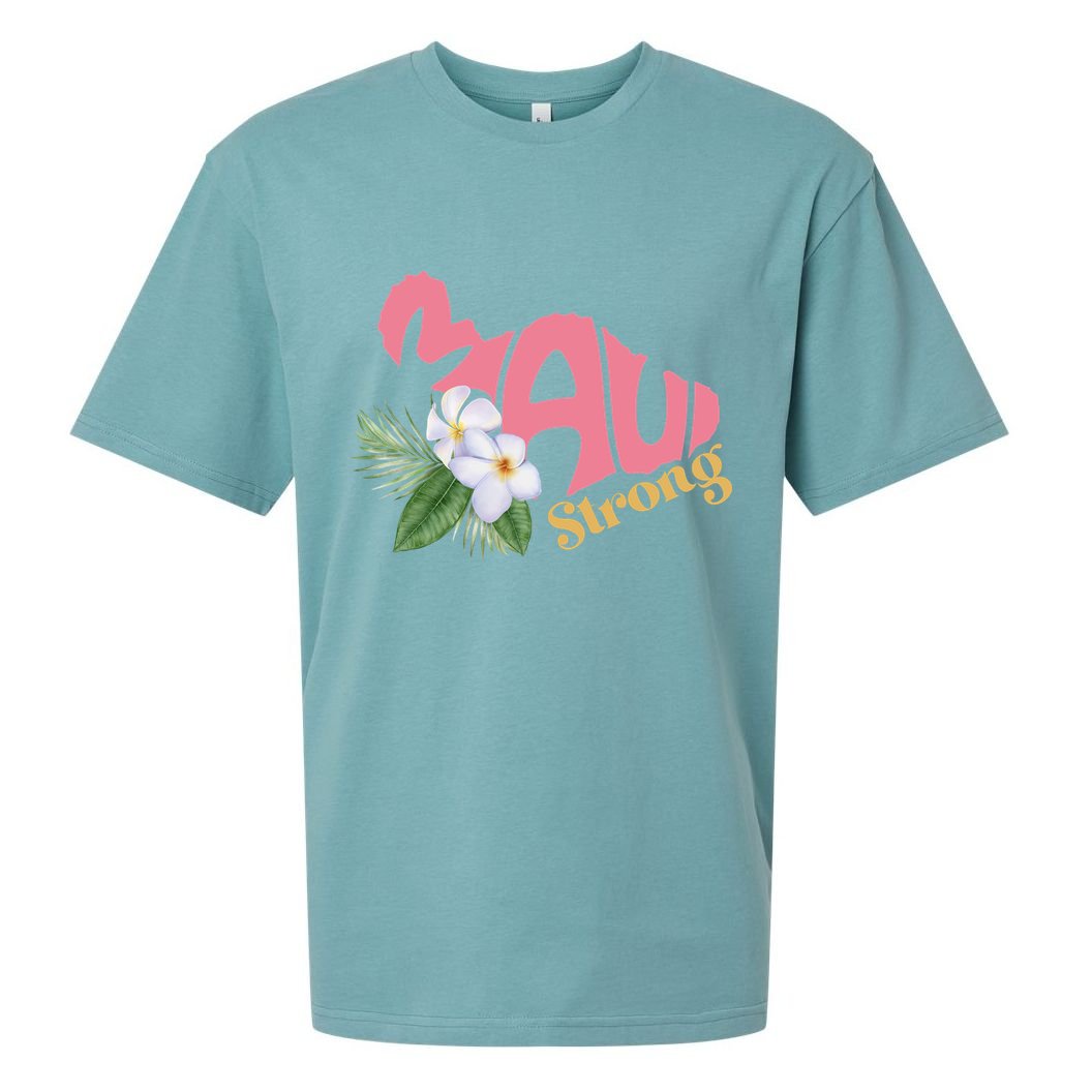 Pray For Maui Strong Hawaii Sueded Cloud Jersey T-Shirt
