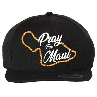 Pray For Maui Hawaii Strong Maui Wildfire Relief Wool Snapback Cap