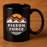Pigeon Forge Mountains 11oz C Handle Ceramic Mug