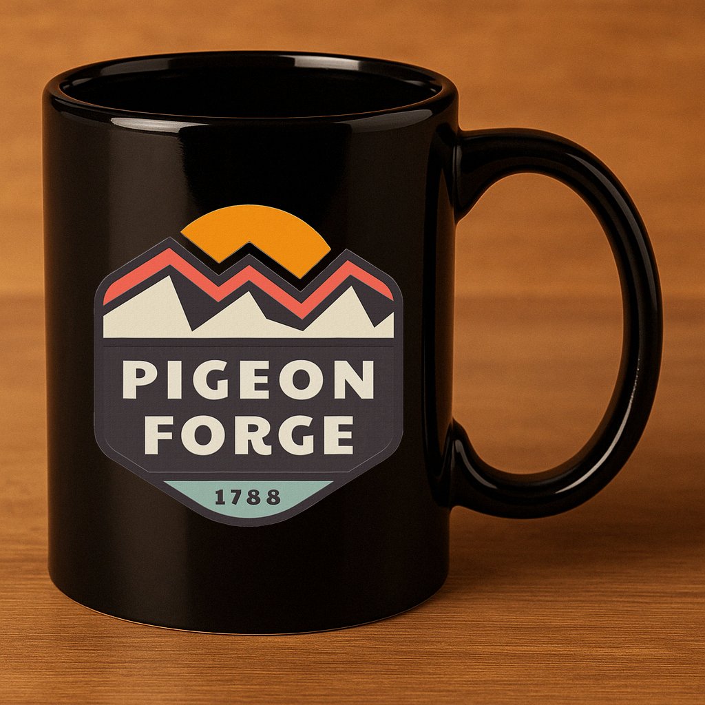 Pigeon Forge Mountains 11oz C Handle Ceramic Mug