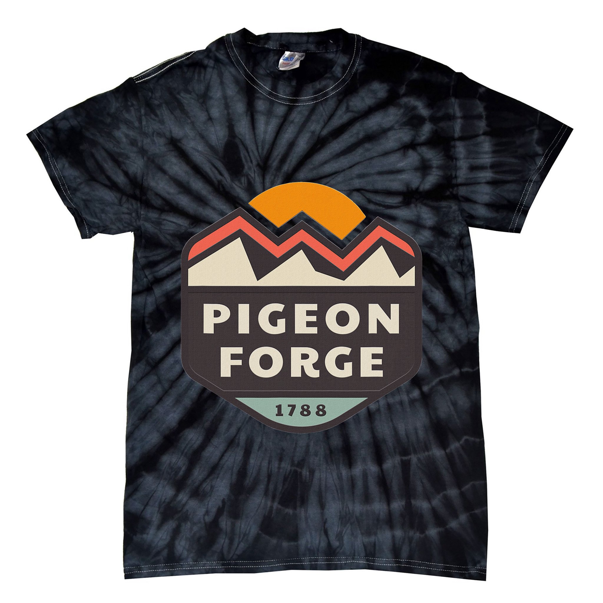 Pigeon Forge Mountains Tie-Dye T-Shirt