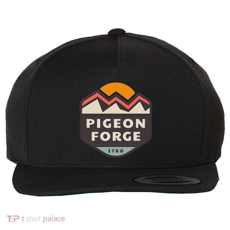 Pigeon Forge Mountains Wool Snapback Cap