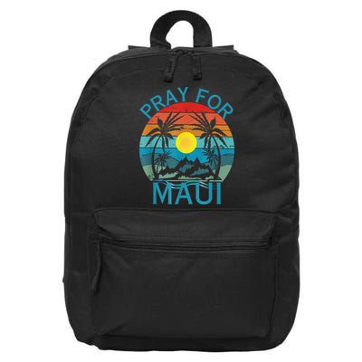 Pray For Maui Hawaii Strong 16 in Basic Backpack