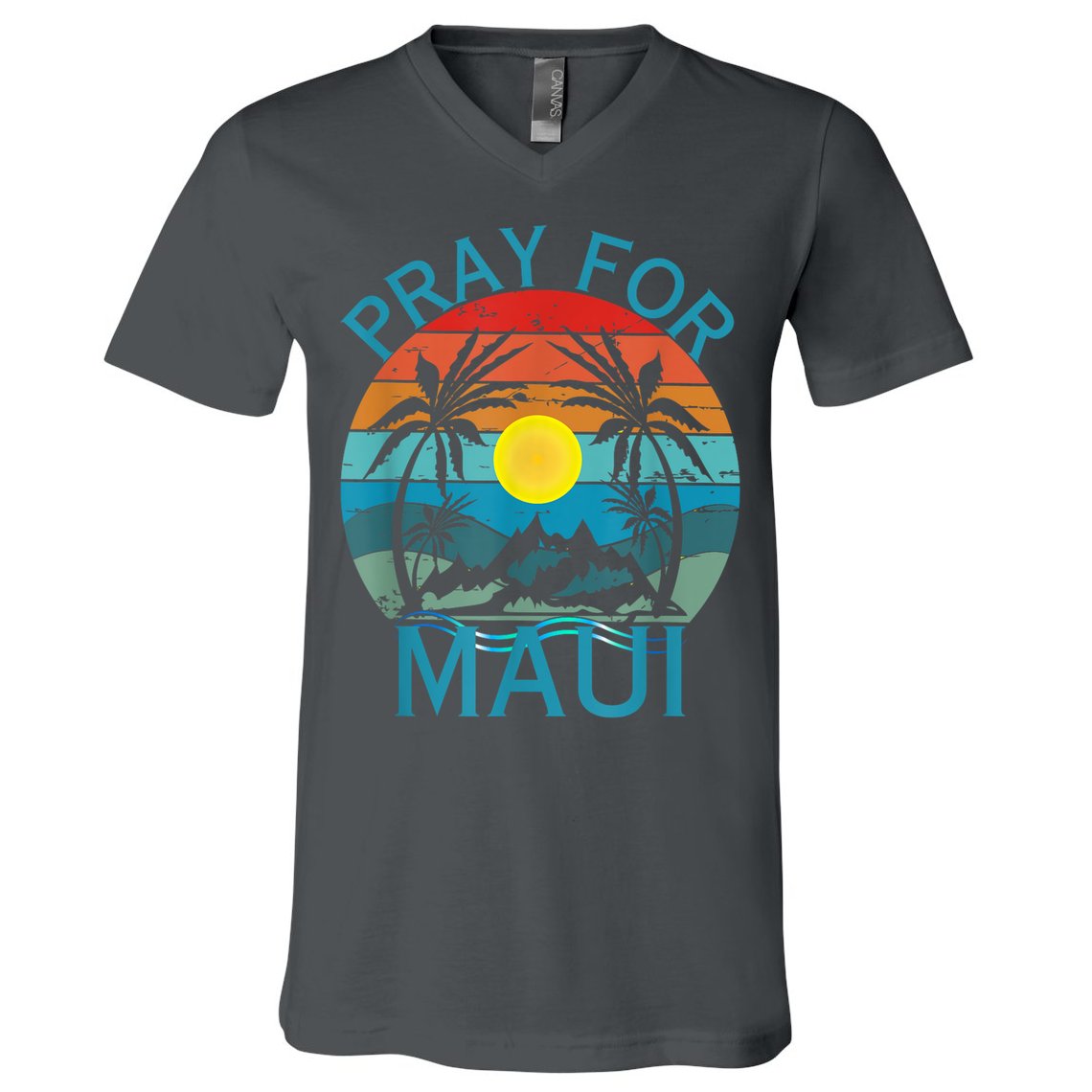 Pray For Maui Hawaii Strong V-Neck T-Shirt