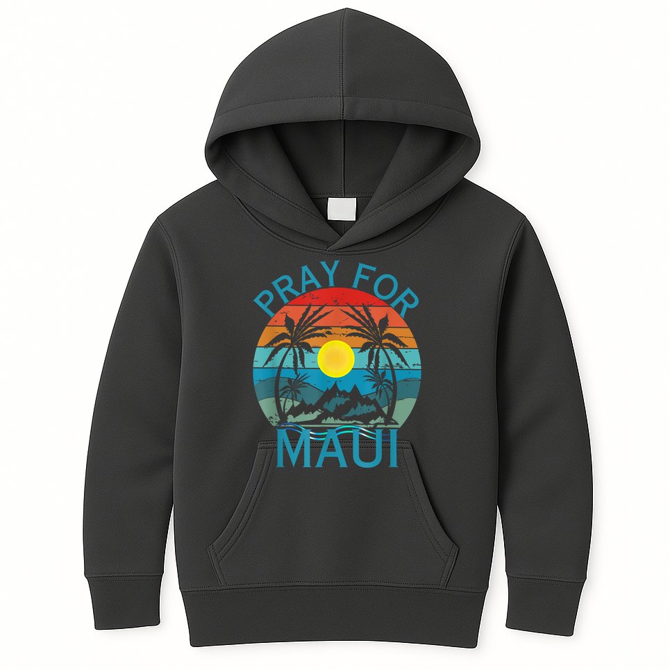 Pray For Maui Hawaii Strong Kids Hoodie