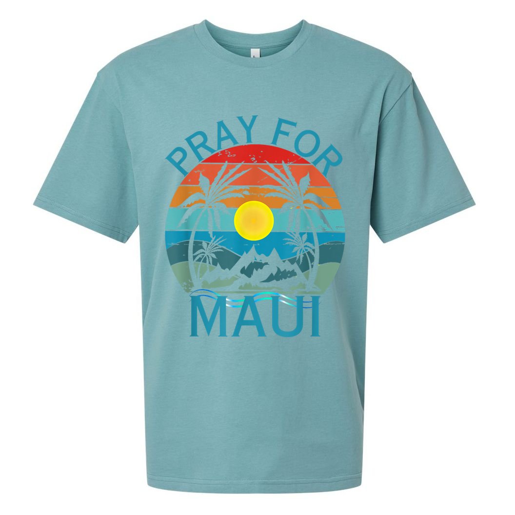 Pray For Maui Hawaii Strong Sueded Cloud Jersey T-Shirt
