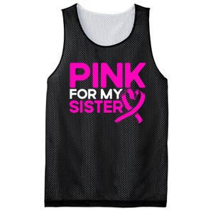 P.I.N.K. For My Sister P.I.N.K Breast Cancer Awareness Mesh Reversible Basketball Jersey Tank