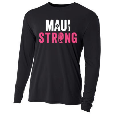 Pray For Maui Hawaii Strong Stay With Maui Cooling Performance Long Sleeve Crew