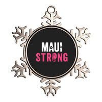 Pray For Maui Hawaii Strong Stay With Maui Metallic Star Ornament