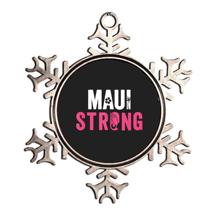 Pray For Maui Hawaii Strong Stay With Maui Metallic Star Ornament