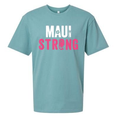 Pray For Maui Hawaii Strong Stay With Maui Sueded Cloud Jersey T-Shirt