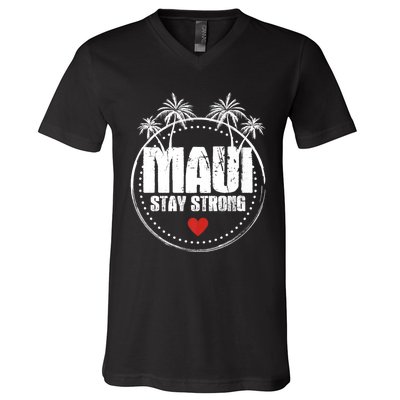 Pray For Maui Hawaii Strong Maui V-Neck T-Shirt