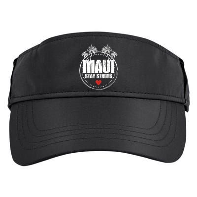 Pray For Maui Hawaii Strong Maui Adult Drive Performance Visor