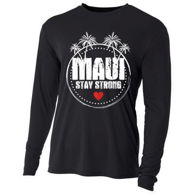 Pray For Maui Hawaii Strong Maui Cooling Performance Long Sleeve Crew