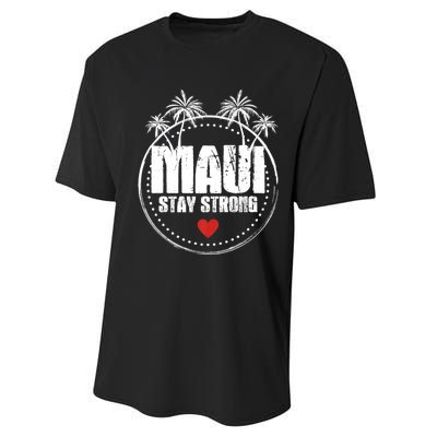 Pray For Maui Hawaii Strong Maui Performance Sprint T-Shirt