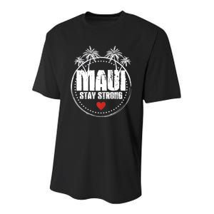 Pray For Maui Hawaii Strong Maui Youth Performance Sprint T-Shirt