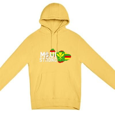 Pray For Maui Hawaii Strong Maui Wildfire Support Men Women Premium Pullover Hoodie