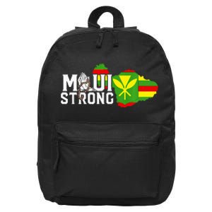 Pray For Maui Hawaii Strong Maui Wildfire Support Men Women 16 in Basic Backpack