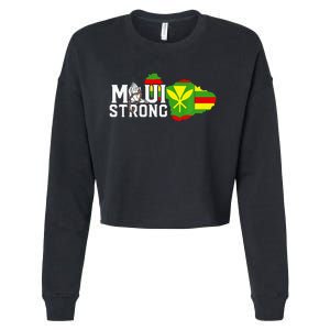 Pray For Maui Hawaii Strong Maui Wildfire Support Men Women Cropped Pullover Crew