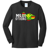 Pray For Maui Hawaii Strong Maui Wildfire Support Men Women Kids Long Sleeve Shirt