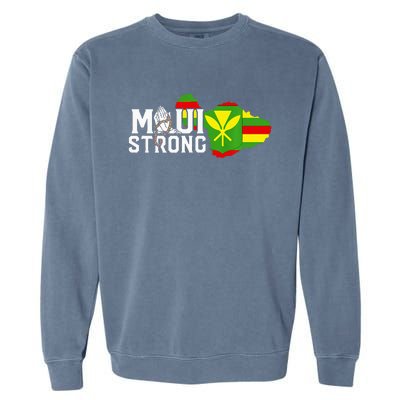 Pray For Maui Hawaii Strong Maui Wildfire Support Men Women Garment-Dyed Sweatshirt