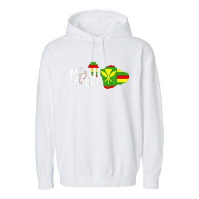 Pray For Maui Hawaii Strong Maui Wildfire Support Men Women Garment-Dyed Fleece Hoodie