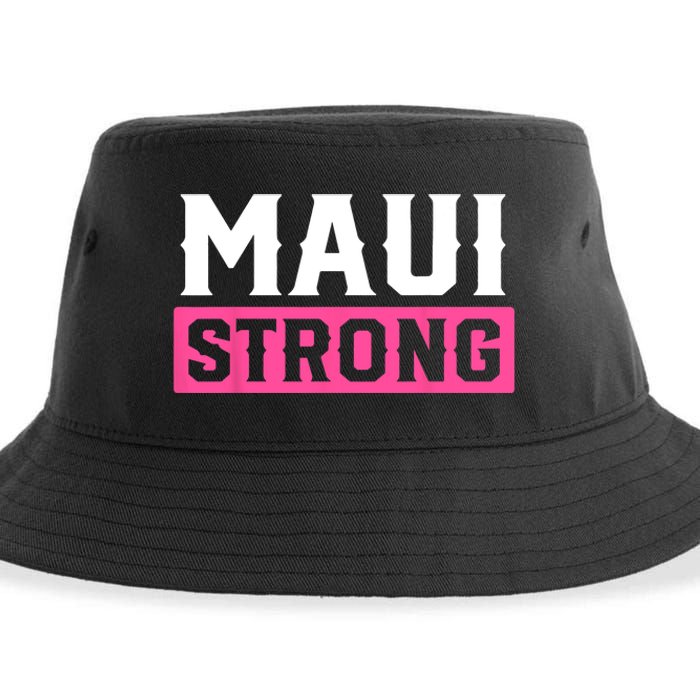 Pray For Maui Hawaii Strong Maui Lahaina Hawaiian Islands Sustainable Bucket Hat