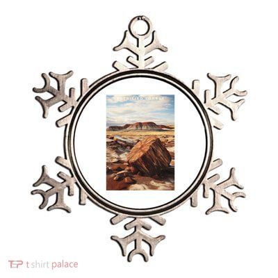 Petrified Forest National Park Metallic Star Ornament