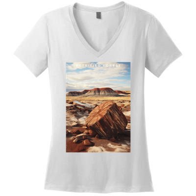 Petrified Forest National Park Women's V-Neck T-Shirt