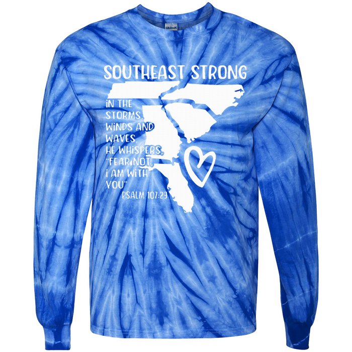 Pray For North Carolina Tie-Dye Long Sleeve Shirt