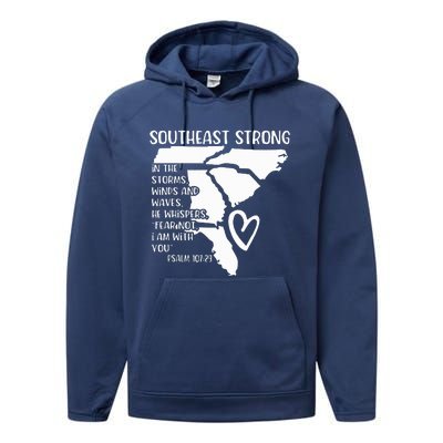 Pray For North Carolina Performance Fleece Hoodie