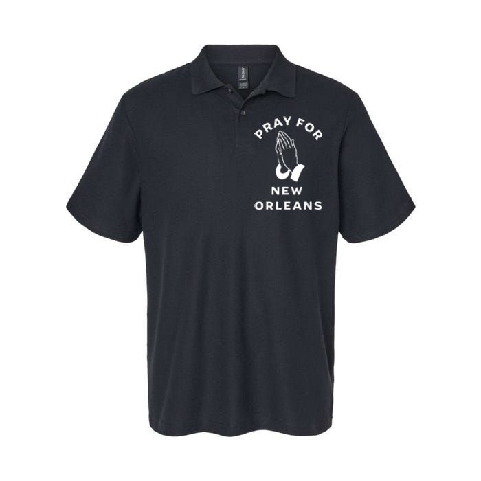 Pray For New Orleans Softstyle Adult Sport Polo