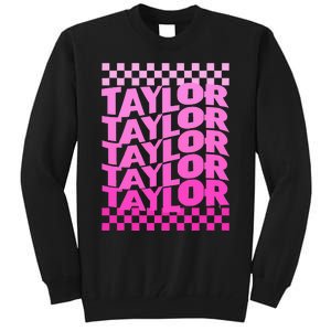 Personalized First Name T.AYLOR Girl Birthday  Tall Sweatshirt